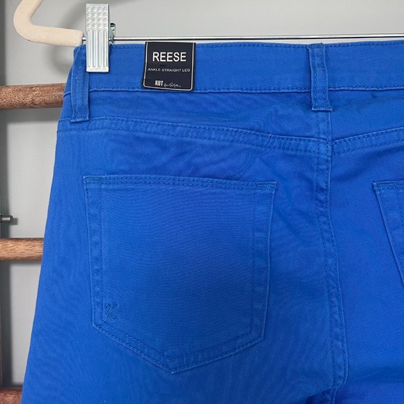 Women's Kut from The Kloth size 2 blue pants NWT Reese ankle straight leg - Picture 3 of 10